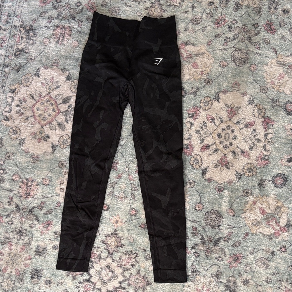 Gymshark Charcoal Camouflage Leggings